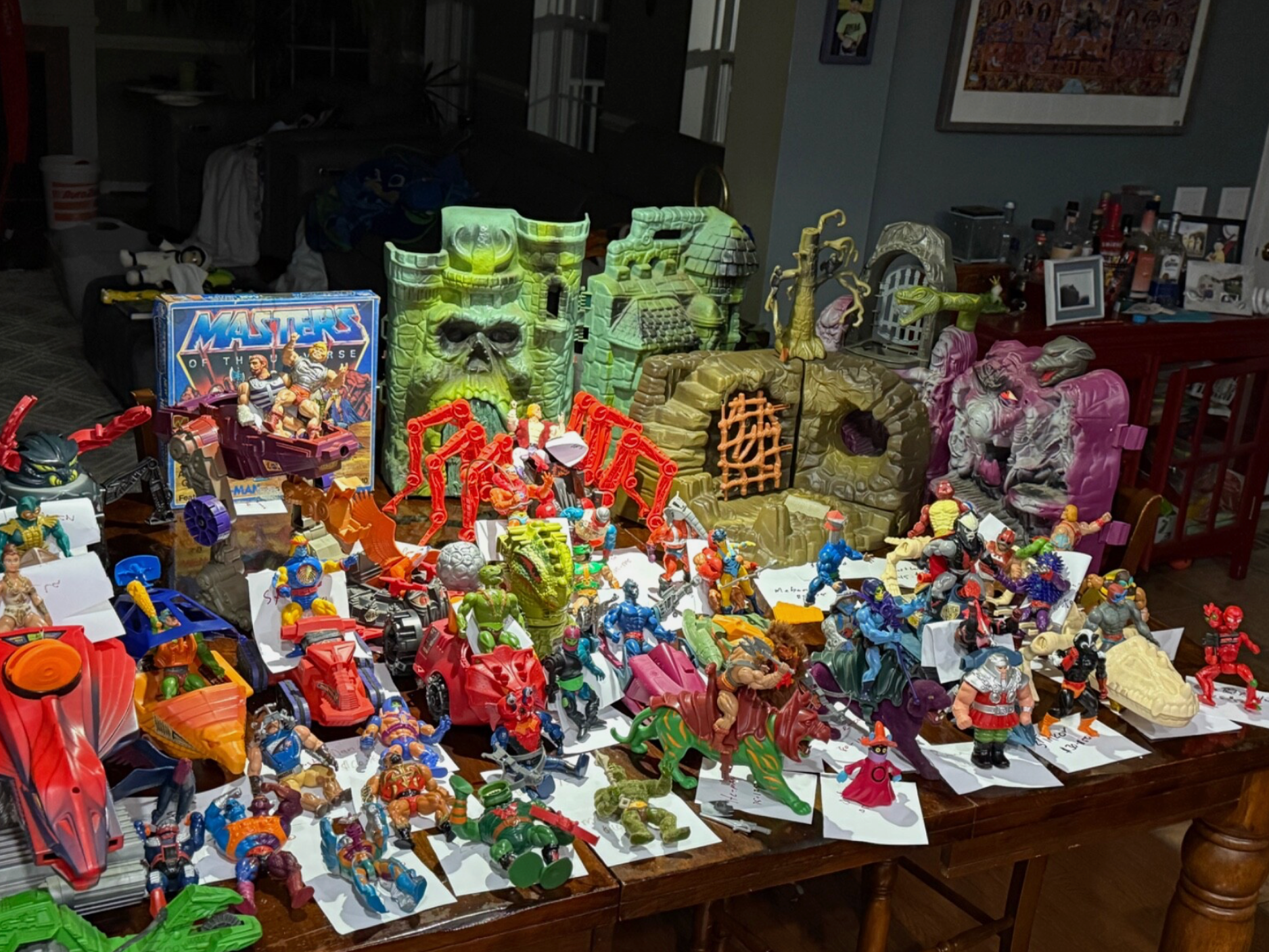 Large Lot of Retro Fantasy Action Figures with Castles & Vehicles – 5” Collector Set